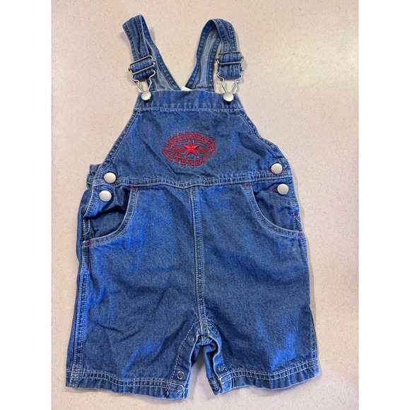 Apples & Oranges Other - Apples & Oranges Luckenbach Texas Denim Short Kids 12-18 Months Blue Overalls